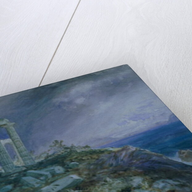 The Temple of Poseidon, Sunium, 1877 by William 'Crimea' Simpson