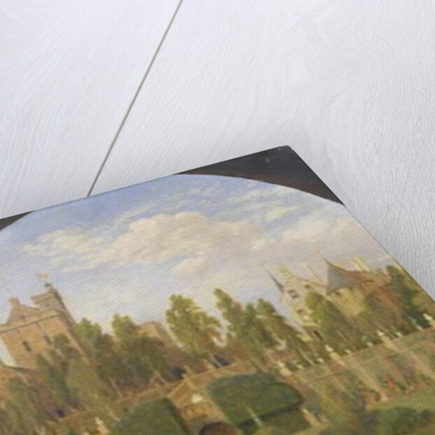 Drummond Castle, Perthshire, seen from the Gardens, 1847 by Jacob Thompson