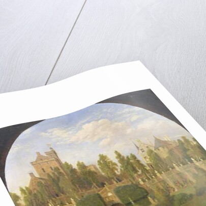 Drummond Castle, Perthshire, seen from the Gardens, 1847 by Jacob Thompson