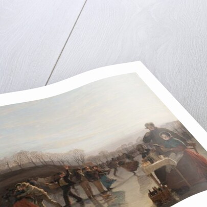 Sliding on Linlithgow Loch, 1858 by Charles Lees