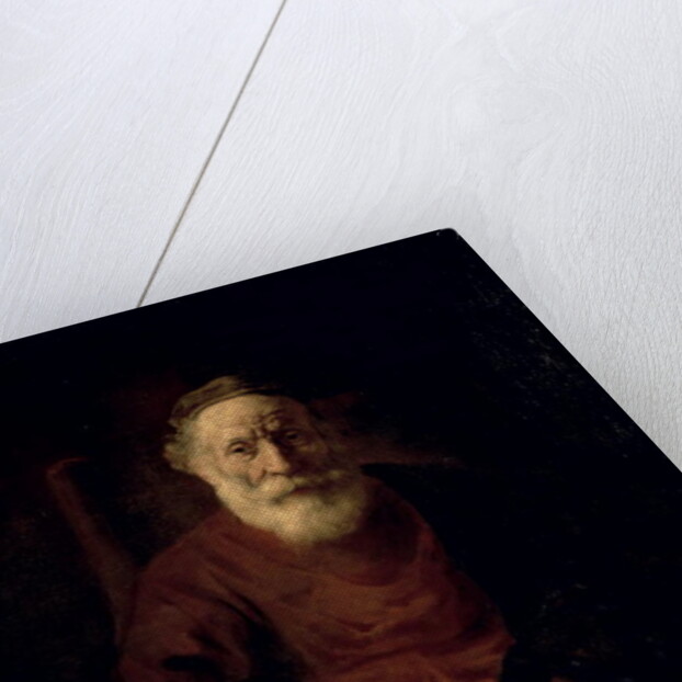 An Old Man in Red by Rembrandt Harmensz. van Rijn