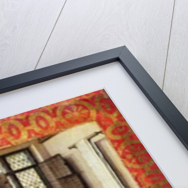 Madonna and Child Before a Fireplace by Master of Flemalle