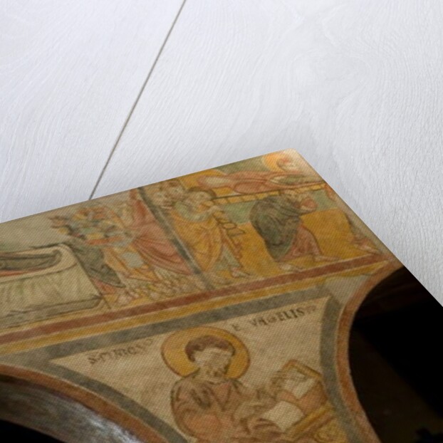 St. Mark writing the gospel by School Italian