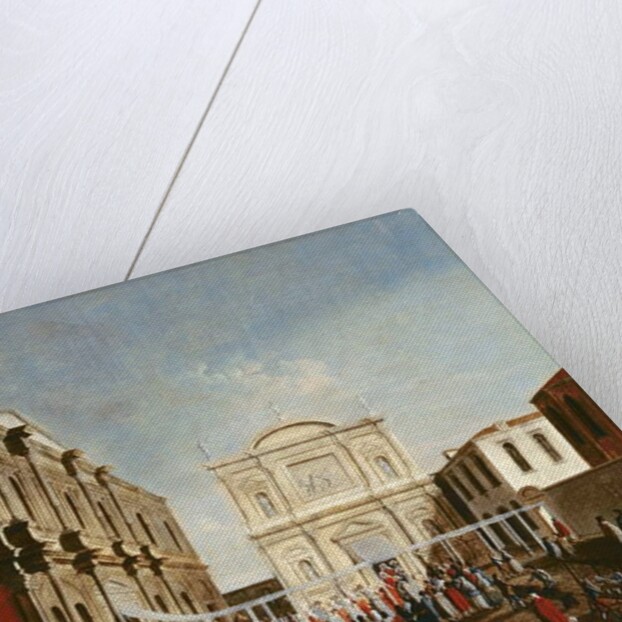 The Doge Visiting the Chiesa di S. Rocco by Gabriele Bella