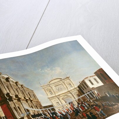 The Doge Visiting the Chiesa di S. Rocco by Gabriele Bella