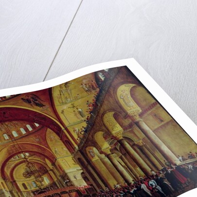 The Presentation of the New Doge to the People in the Basilica of San. Marco by Gabriele Bella