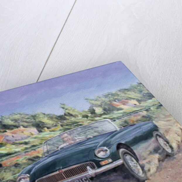 MGB by a French Canal by Clive Metcalfe