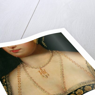 Detail from a portrait of Anne Boleyn c.1533 by English School