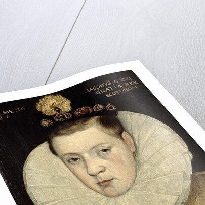 Portrait of James VI of Scotland, later James I of England 1586 by Scottish school