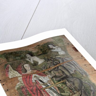Saint Michael and the Devil by English School