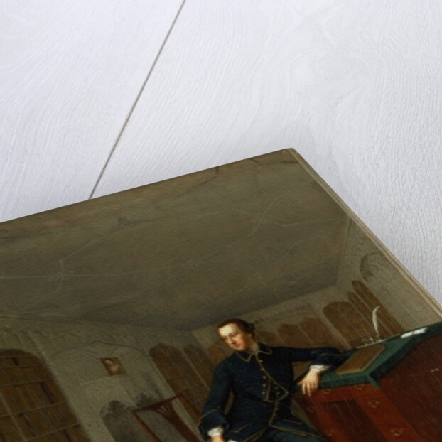 Sir Roger Newdigate in the Library at Arbury by Arthur Devis
