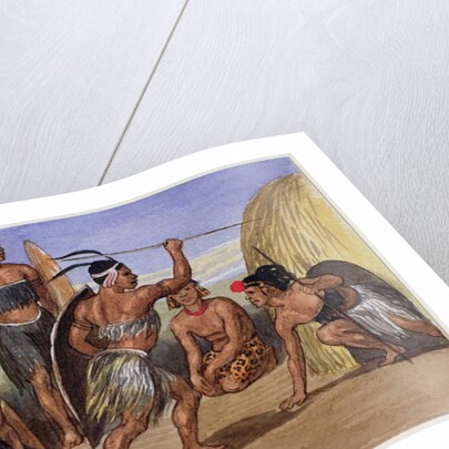 Zulus dancing in London, 1853 by Jemima Blackburn