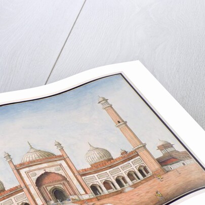 Jummah Musjeed, Delhi, c.1840 by Mazar or Mazhar Ali Khan