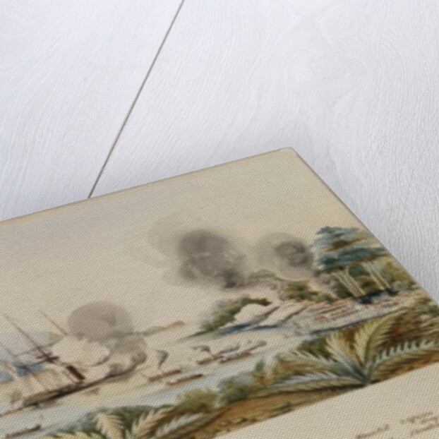 The Destruction of the Pirate Haunt of Carang Carang on the North East Part of the Island of Sulu by the Boats of H.M.S. Nassau in 1872 by English School