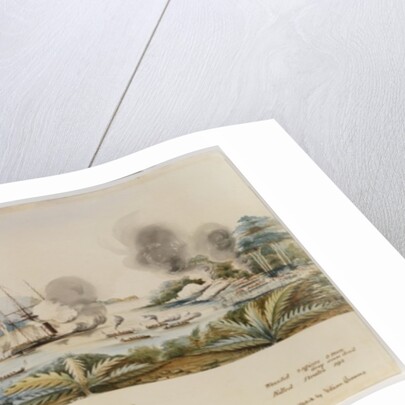 The Destruction of the Pirate Haunt of Carang Carang on the North East Part of the Island of Sulu by the Boats of H.M.S. Nassau in 1872 by English School