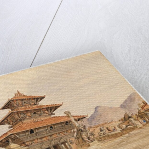 Temple of Devi, Patan, Nepal, 1850s by Dr. Henry Ambrose Oldfield