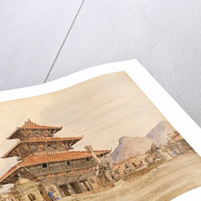 Temple of Devi, Patan, Nepal, 1850s by Dr. Henry Ambrose Oldfield