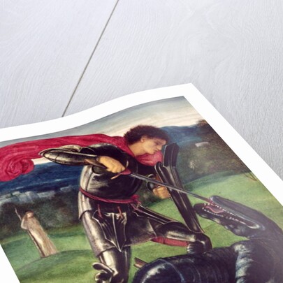 St. George and the Dragon, 1868 by Edward Coley Burne-Jones