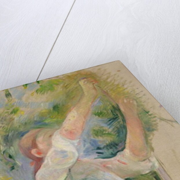 Girl gathering cherries, 1891 by Berthe Morisot