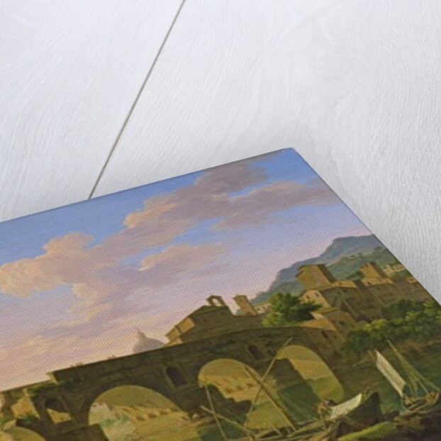 The Ponte Rotto in Rome by Jacob de Heusch