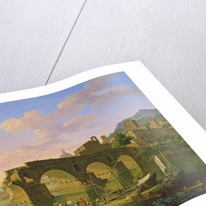 The Ponte Rotto in Rome by Jacob de Heusch