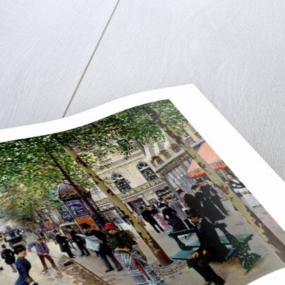 Parisian street scene by Jean Beraud