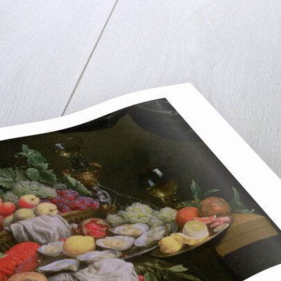 Still Life with Lemon, Oysters, Lobster and Fruit, 1658 by Joris van Son