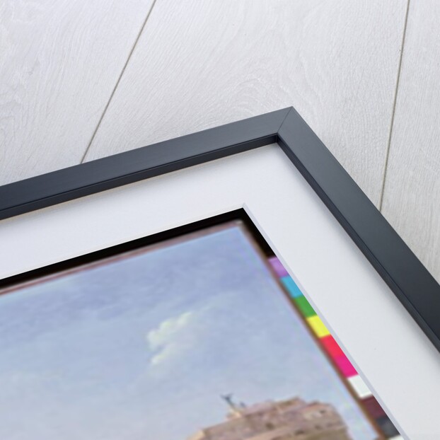 View of the Ponte and Castel Sant'Angelo in Rome by Christoffer-Wilhelm Eckersberg