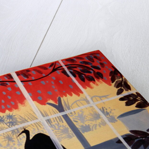 Paon sur la Table, 1985 by Marie Hugo