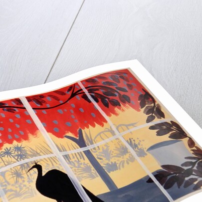 Paon sur la Table, 1985 by Marie Hugo