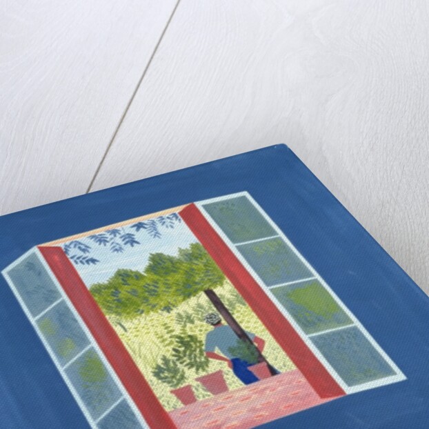 Zaid Through the Window, 1986 by Marie Hugo