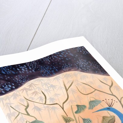 Paons Or et Argent, 1985 by Marie Hugo