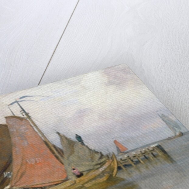 Fishing boats leaving Zuyderzee Port, 1899 by Adrian Scott Stokes