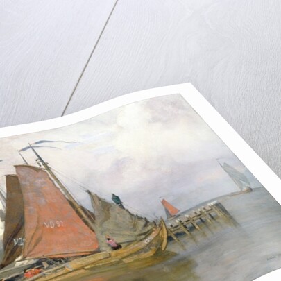 Fishing boats leaving Zuyderzee Port, 1899 by Adrian Scott Stokes