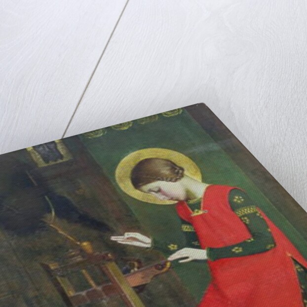 St. Elizabeth of Hungary spinning Wool for the Poor, c. 1895 by Marianne Stokes