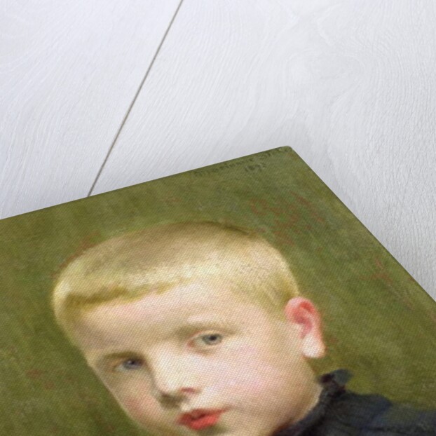 Portrait of a Boy with a Model Sailing Boat, 1893 by Marianne Stokes