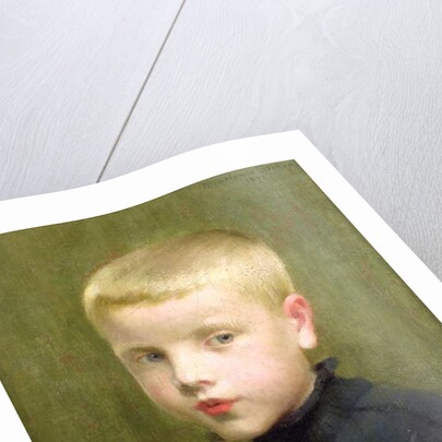 Portrait of a Boy with a Model Sailing Boat, 1893 by Marianne Stokes