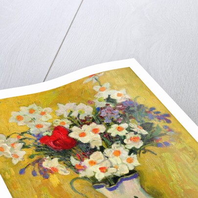 Spring Flowers, 1978 by Alberto Morrocco