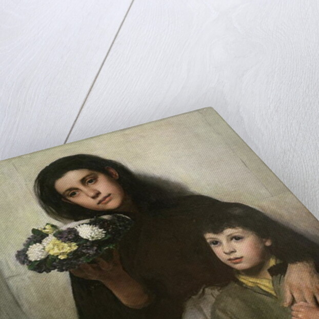 Buy a Bunch of Pretty Flowers?, 1883 by George Morton