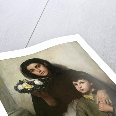 Buy a Bunch of Pretty Flowers?, 1883 by George Morton