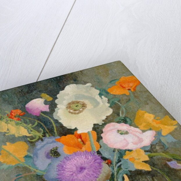 Poppies and Sweet Peas by Cedric Morris