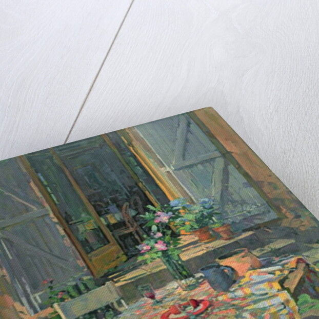 Courtyard and Blue Doors by Susan Ryder