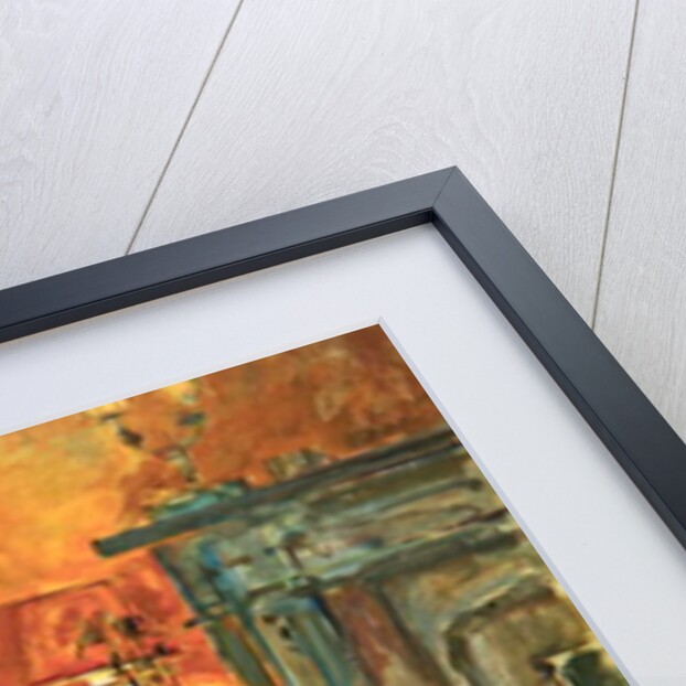 Drum Table with Yellow Flowers by Susan Ryder