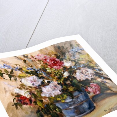 Flowers in a bucket by Miranda Legard