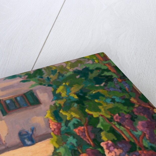 In the Vineyard, oil on board by Marta Martonfi-Benke