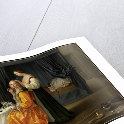 Lady at her Toilet, c.1650-60 by Netherlandish School