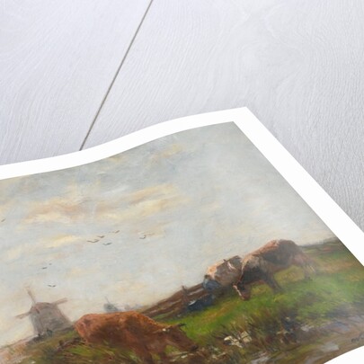 Cattle Grazing at the Water's Edge, c.1880-90 by Willem Maris