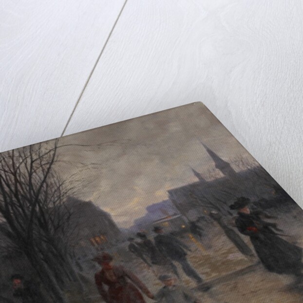 Rainy Evening on Hennepin Avenue, c.1902 by Robert Koehler