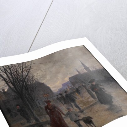 Rainy Evening on Hennepin Avenue, c.1902 by Robert Koehler