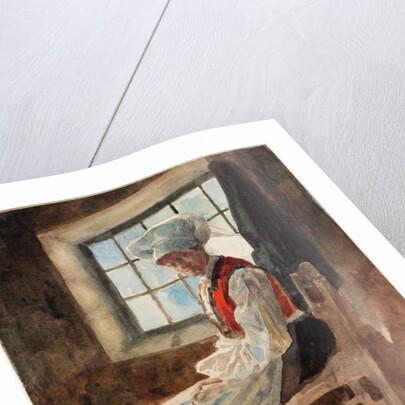 Scandinavian Peasant Woman in an Interior, c.1906 by Alexandre Lunois